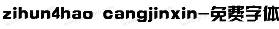 zihun4hao cangjinxin字体转换